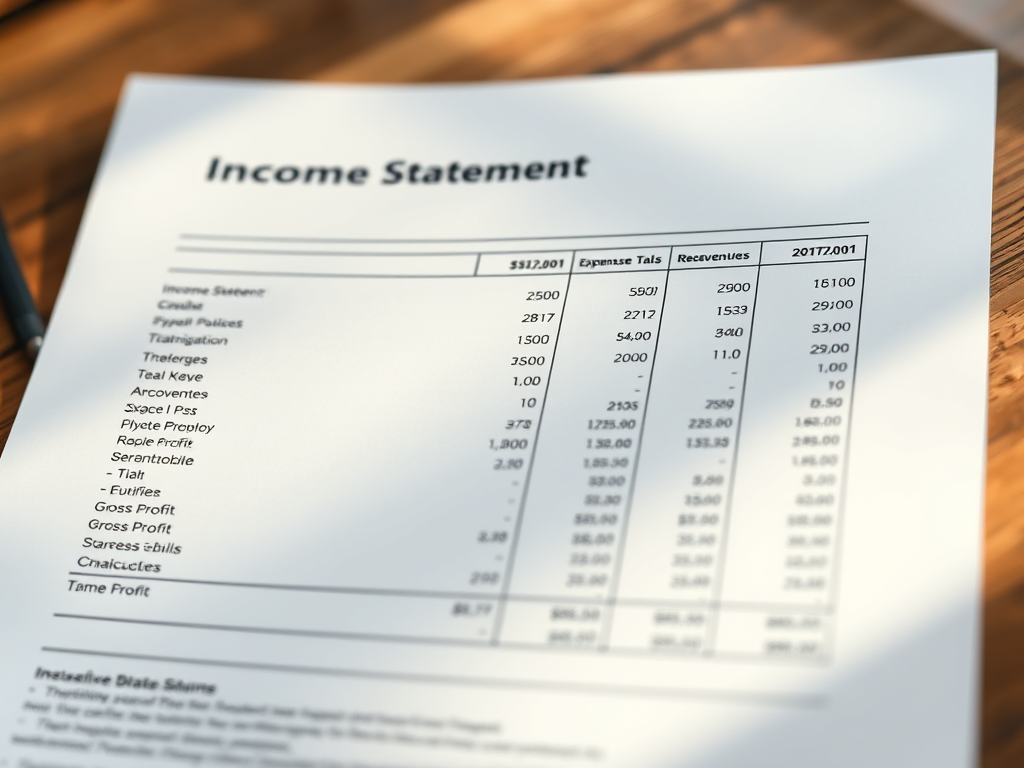 Income Statement = The Profit & Loss Statement