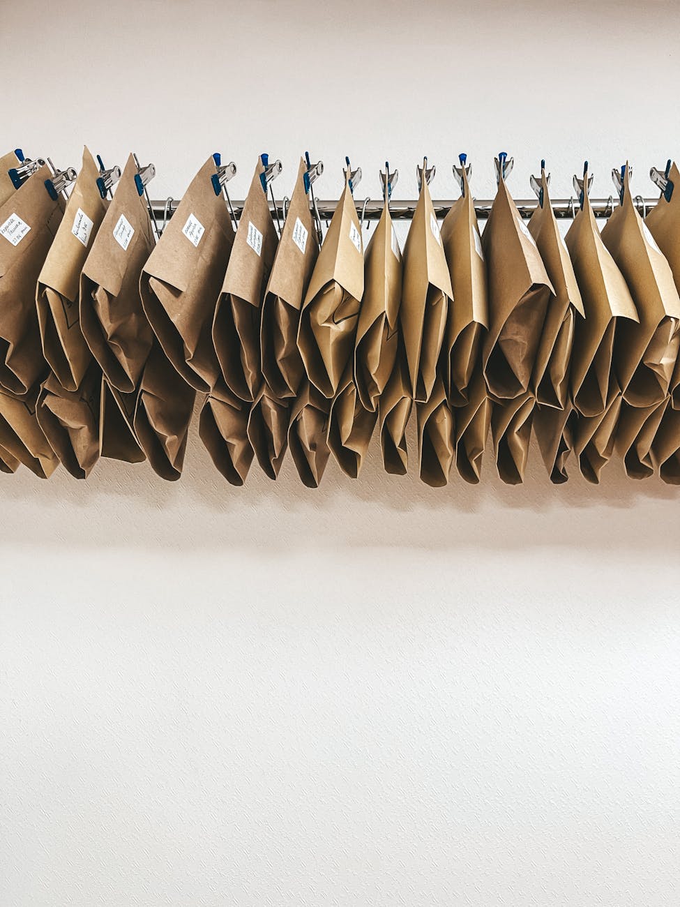 packages on hangers